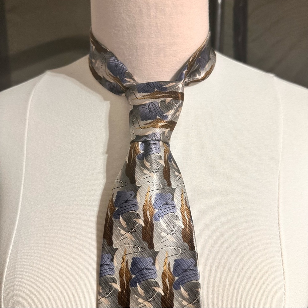 George Machado Men's Tie Retro Silk Geometric Art Necktie Office Vintage